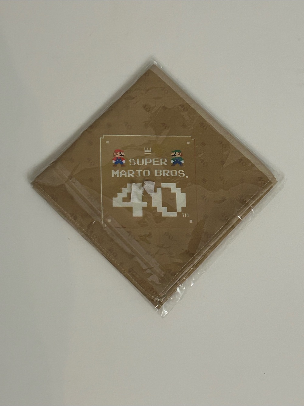 Nintendo Limited Edition 40th Anniversary Gold 2026 NY Store Opening Bandana